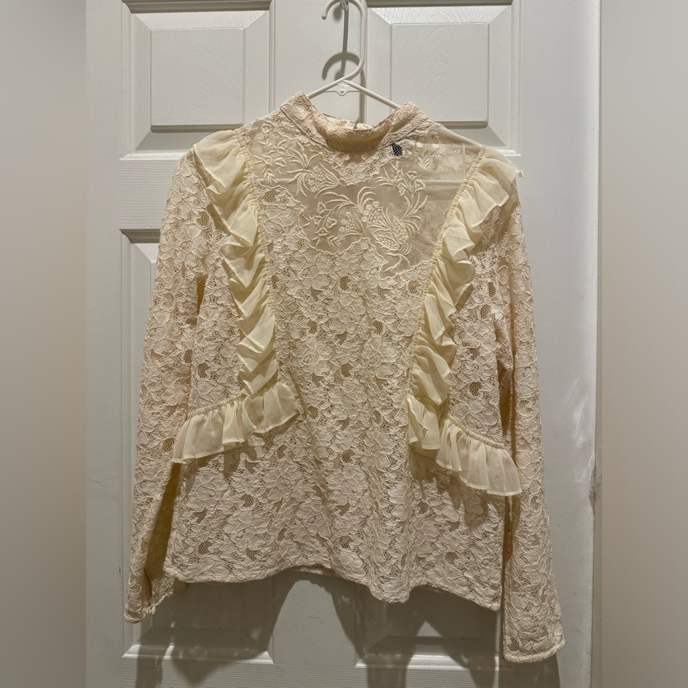 Top Shop lace blouse size 8